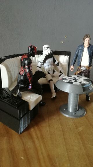 Star Wars 3.75". Sofá Halcón milenario.