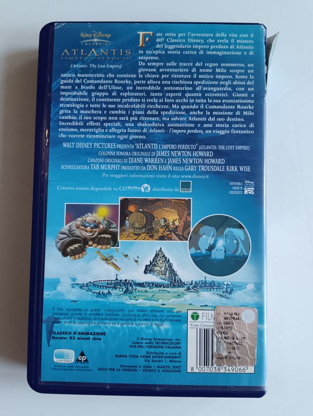 VHS Atlantis - Disney classici