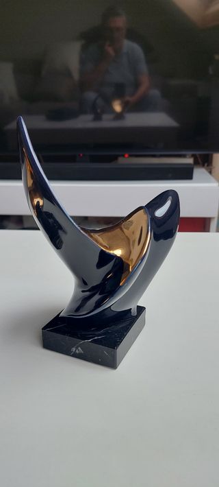 2 Figuras de Galos de Oro y Platino