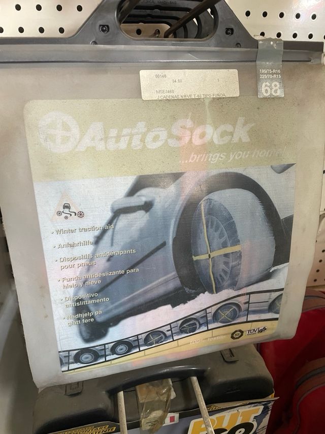 Cadenas y funda para nieve