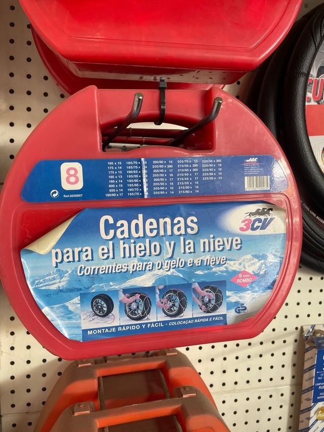 Cadenas y funda para nieve