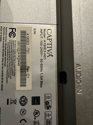 Pantalla ordenador CAPTIVA