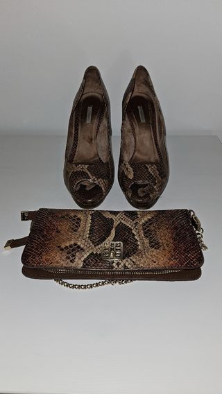 Pack zapatos y bolsito de Uterqüe