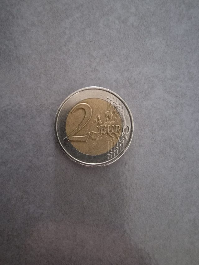Rara moneta italiana da 2 euro del 2002 con Dante