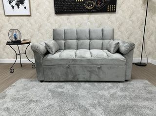 Sofá cama dos plazas gris MODELO ELLA 