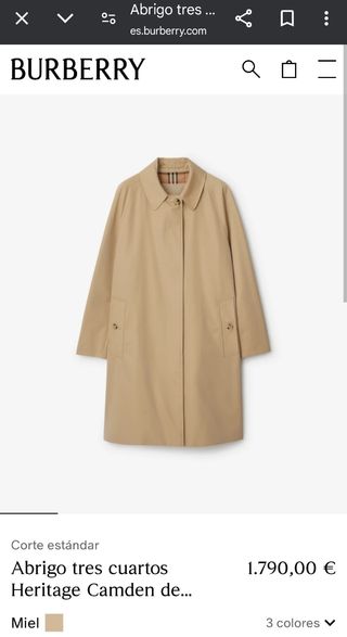 Gabardina Burberrys