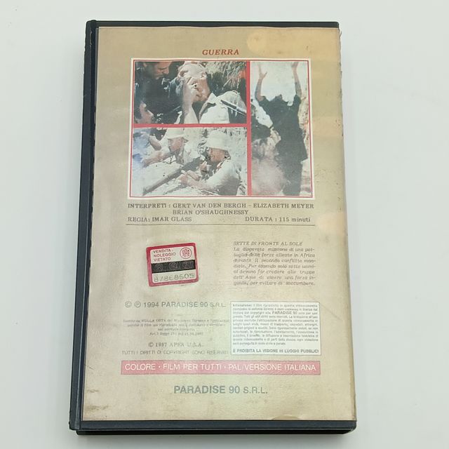 VHS Videocassetta 7 di Fronte al Sole in Italiano