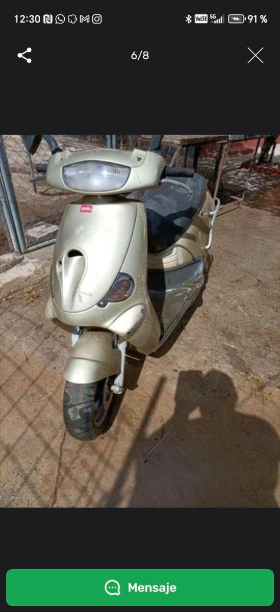 Moto para piezas sin papeles