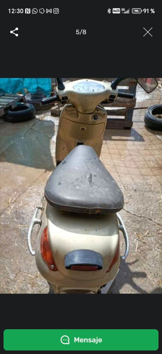 Moto para piezas sin papeles