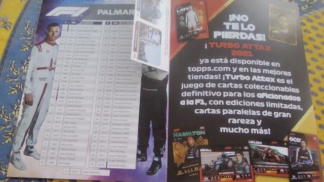 Álbum vacío F1 Topps 2021