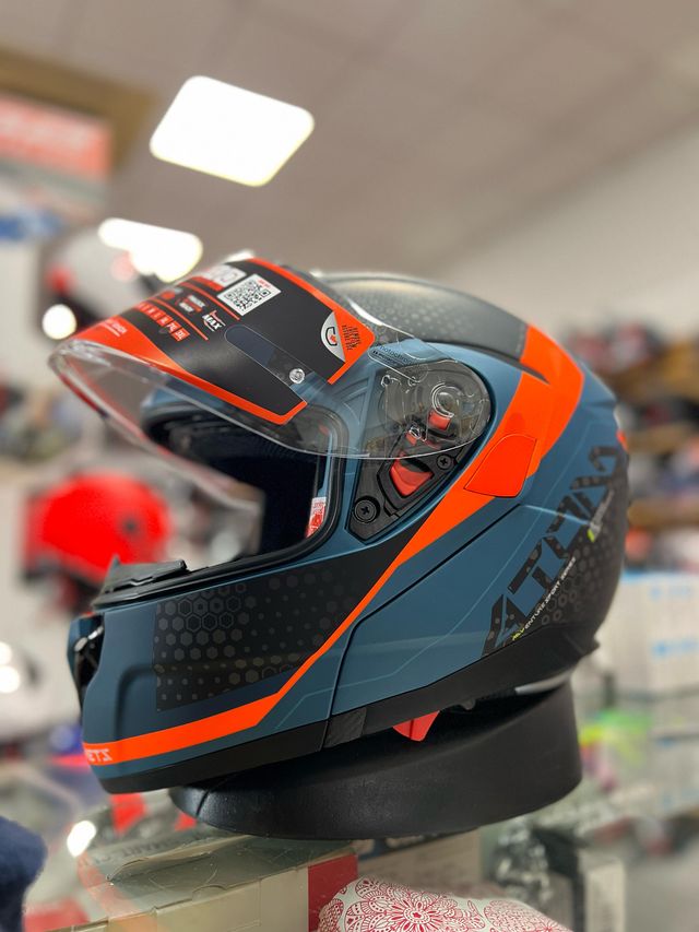 CASCO MT ADVENTURE B7 , AZUL MATE