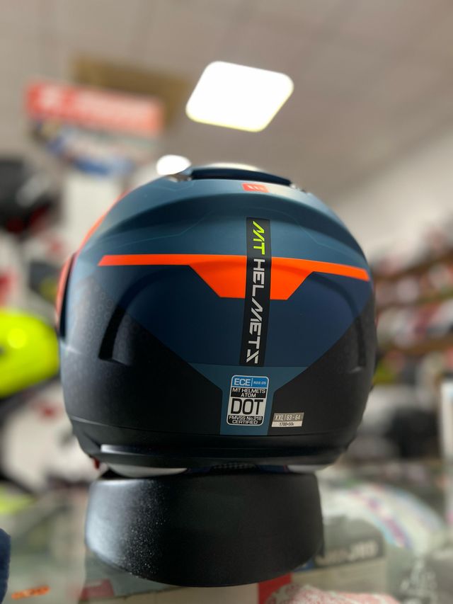 CASCO MT ADVENTURE B7 , AZUL MATE