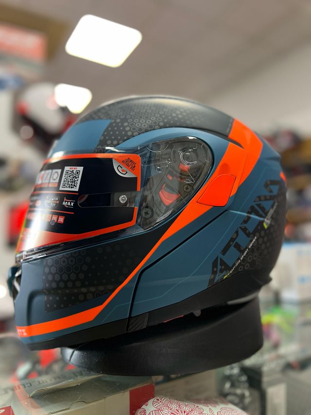 CASCO MT ADVENTURE B7 , AZUL MATE