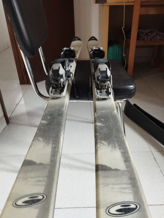 Esquís nieve, gris