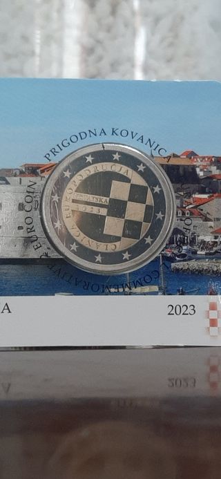 Error Croacia 2023 Coincard 2 euros conmemorativa 