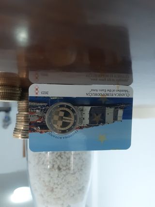 Error Croacia 2023 Coincard 2 euros conmemorativa 