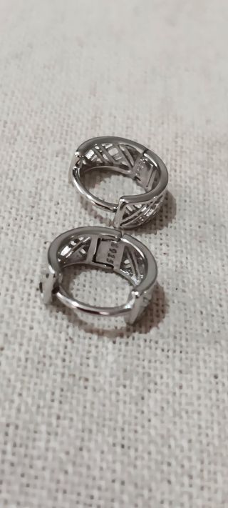 Pendientes plata aros celtas