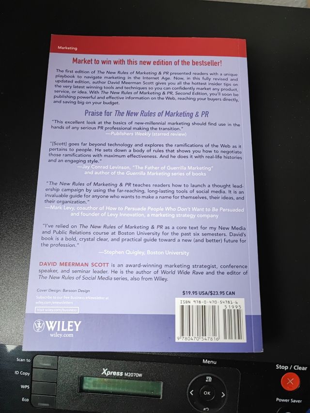 The New Rules of Marketing and PR: How to Use Social Media, Blogs, News Releases, Online Video, and Viral Marketing to Reach Buyers Directly