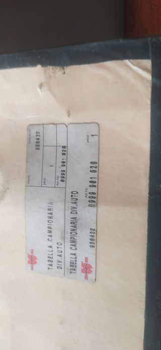 Campionario di viteria per auto