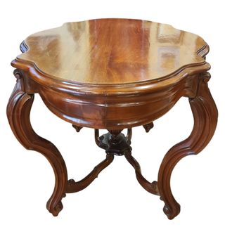 OFERTA. Mesa antigua de caoba. Mesa siglo XIX.
