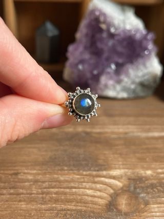 Anillo de Plata con Labradorita