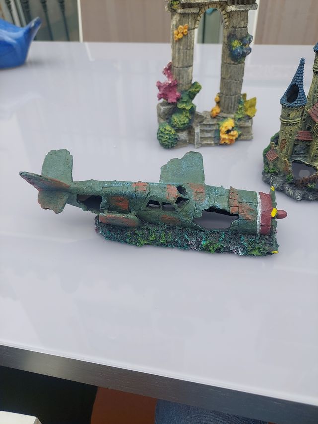 adornos acuario lote.