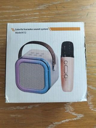 K12 Karaoke Portátil Altavoces Bluetooth 2 MIC