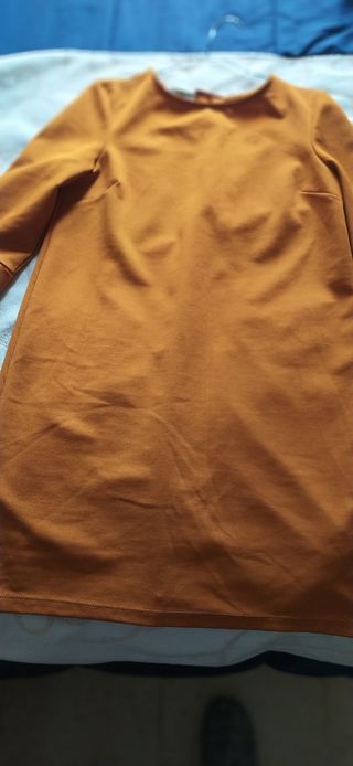 Vestido corto manga 3/4