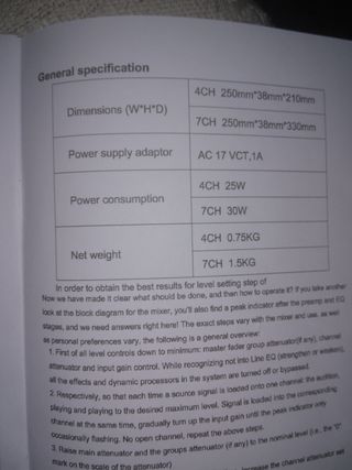 MESA MEZCLAS F7 AMMOON