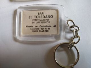 Llavero con bilete de loteria de metacrilato