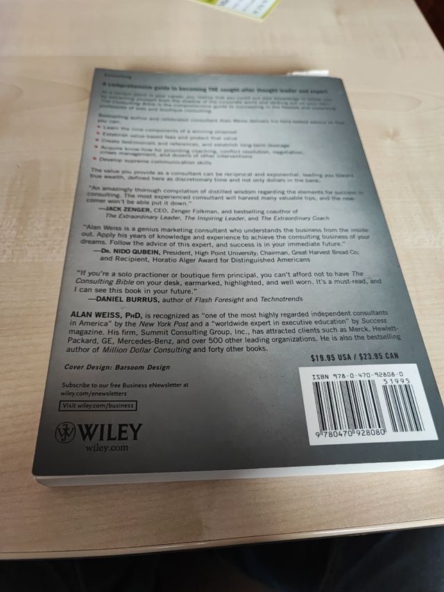 The Consulting Bible: Everything You Need to Know to Create and Expand a Seven-Figure Consulting Practice