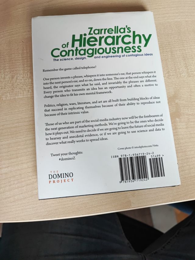 Zarrella's Hierarchy of Contagiousness: The Science, Design, and Engineering of Contagious Ideas