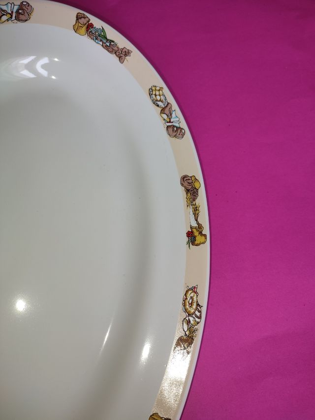 Piatto ovale da portata vintage