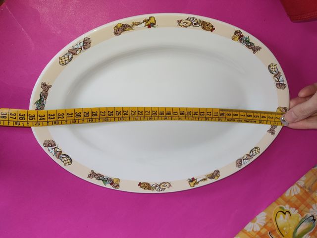 Piatto ovale da portata vintage