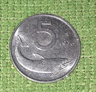 Moneta lire 5 del 1976