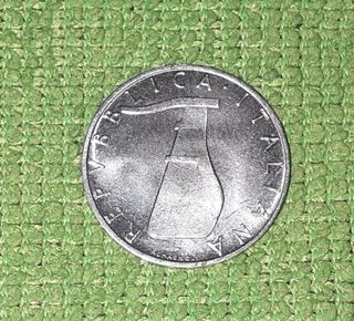 Moneta da lire 5 del 1977