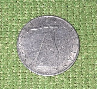 Moneta da lire 5 del 1955