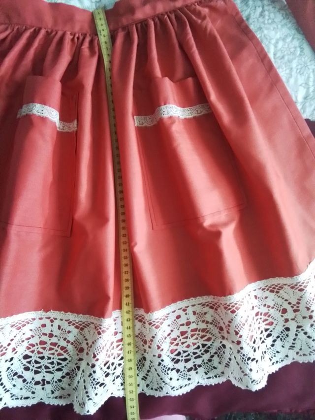 Traje baturra aldeana, DELANTAL, niña 2-3 años