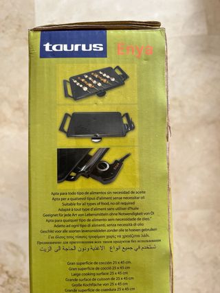 Plancha lisa para cocinar TAURUS: sin estrenar