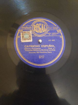 Disco de gramófono: Capricho español