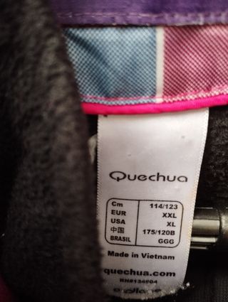 Abrigo impermeable y forro polar