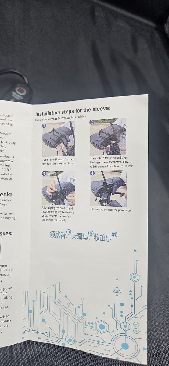 Calienta puños moto