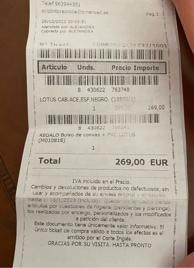 Reloj Lotus híbrido 18800