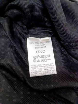 Abito estivo nero a pois Liu Jo 100% seta S