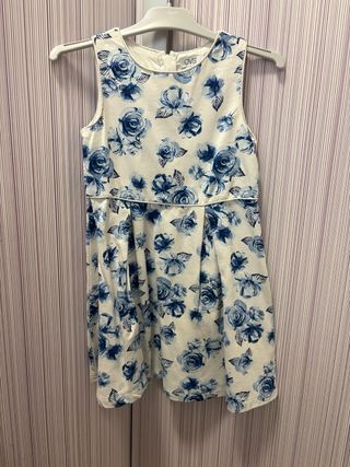 Vestido de fiesta estampado de flores niña