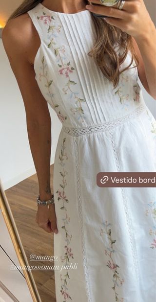 Vestido midi mujer mango
