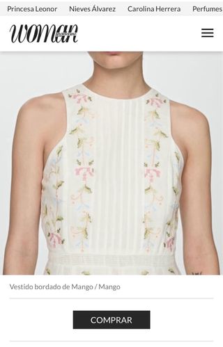 Vestido midi mujer mango