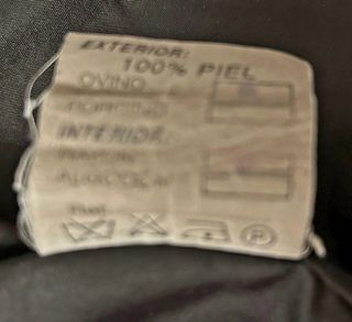 Chaqueta de piel.