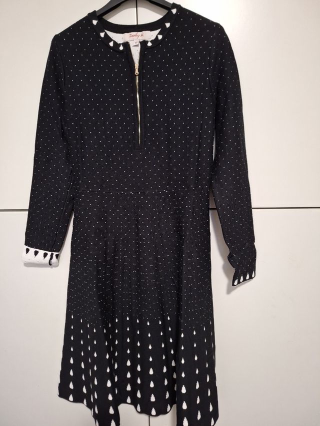 Abito in Jersey svasato nero