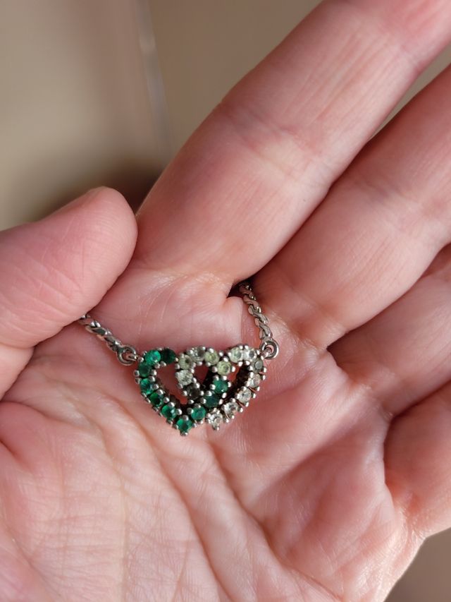 Conjunto de plata y piedras naturales